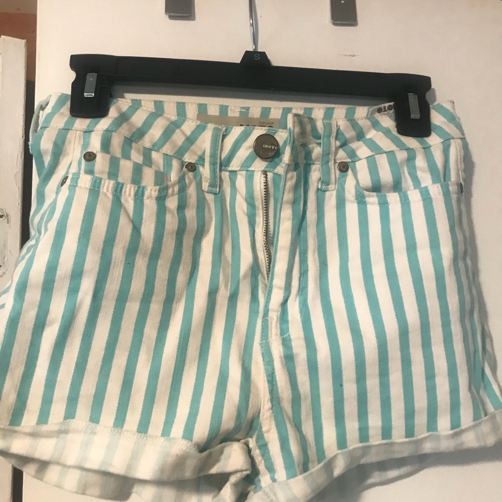 Striped TopShop Shorts size 6